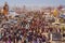 Crowd at Kumbh Mela Festival in Allahabad, India