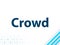 Crowd Modern Flat Design Blue Abstract Background