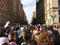 Crowd Near The Dakota, Central Park West, Women`s March, NYC, NY, USA