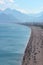 Crowd of people at Antalya Konyaalti beach before Covid19