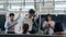 Crowd of people on a busy crowded public subway train travel