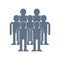 Crowd of people icon. throng isolated. Society Vector