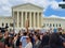 Crowd of Protesters Outside Supreme Court