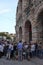 crowd of spectators near the Arena of Verona entrance