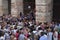 Crowd of spectators near the Arena of Verona entrance