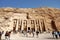 Crowd of tourists at Nefertari Temple in Abu Simbel, egypt