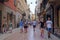 CROWD OF TOURISTS ON A STREETS OF VERONA