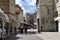 A crowd of tourists walking down the main street of Marmontova in Split in early spring, Croatia
