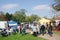 Crowd of visitors to outdoor craft Fair