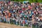 Crowd watching the demolition derby in Burnet, Texas