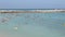 Crowded beach in Haifa