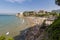 Crowded beach in Salou