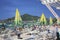 Crowded beaches of Budva