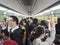 Crowded Beijing Subway of Public transportation