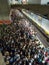 Crowded brazilian SÃ© subway station