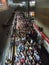 Crowded brazilian SÃ© subway station