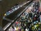 Crowded brazilian SÃ© subway station