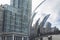 Crowded of people visiting the Cloud Gate sculpture in Millennium Park, Chicago,USA