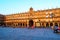 Crowded Plaza Mayor in Salamanca, Spain during a sunny evening