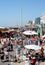 Crowded promenade, Brighton, Sussex, England