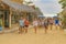 Crowded Sand Street at Jericoacoara Brazil