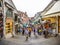 Crowded Streets of Venice from famous Rialto Bridge, Italy