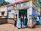 Crowded Ticket Booking office at Jhargram railway station West Bengal, India