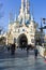 Crowded of tourists sightseeing in Lotte World Adventures theme park in Seoul, South Kore