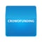 Crowdfunding shiny blue square button