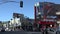 Crowds in front of the famous Madame Tussaudâ€™s on the Hollywood Walk of Fame