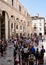 Crowds in Historic Split Old Town, Croatia