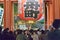 Crowds lined up to visit Asakusa temples in Tokyo, Japan