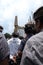 Crowds and officials in Ubud, Bali gather in front of the Bade cremation tower - 2nd March 2018