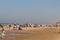 Crowds of people flock to Formby Beach, Liverpool during the current summer heatwave.