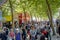 Crowds of people on free admission day at the PNE, Vancouver