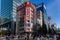 Crowds of shoppers in the streets of Akihabara in Tokyo. The district is famous for electronics and