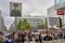 Crowds of Tourists at Checkpoint Charlie and the Unknown Soldier