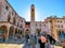 Crowds of Tourists Stradun Street in Old city Dubrovnik