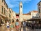 Crowds of Tourists at Stradun Street in Old city Dubrovnik