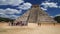 Crowds of tourists visit the Kukulkan pyramid