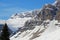 Crowfoot glacier and cliffs