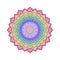 Crown Chakra Rainbow Colors isolated