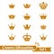 Crown collection - vector silhouette