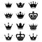 Crown collection - vector silhouette