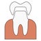 Crown dental tooth, white teeth, health medical, dentist crown model