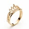 Crown Diamond Gold Ring - Exquisite Fairy Tale Inspired Jewelry