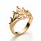 Crown Diamond Ring In Yellow Gold - Inspired By Kazuki Takamatsu