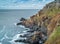 Crown Engine Houses on cliffs, Botallack, Cornwall