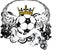 Crown Heraldic soccer crest emblem coat of arms tattoo