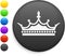 Crown icon on round internet button